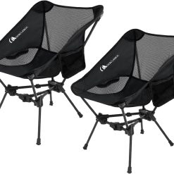 New Arrivals LENCE 2 Pack Portable Camping Chairs Backpacking Chair, The 4th Generation Ultralight Folding Chair