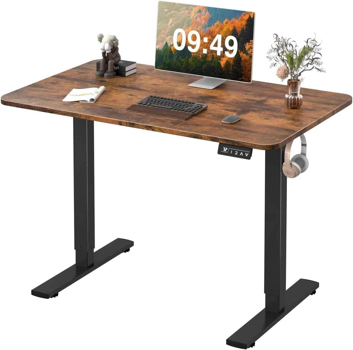 New Arrivals 55 x 24 Inches Electric Height Adjustable Standing Desk Large Sit Stand Up Desk Home Office Computer Desk Memory - Image 12