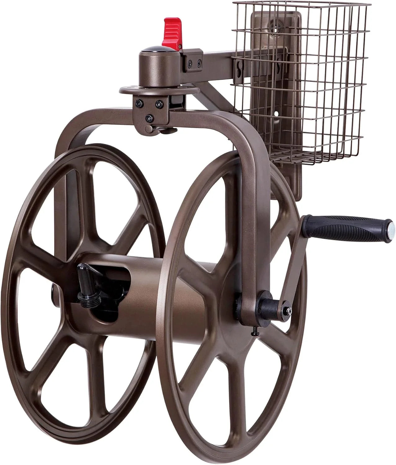 New Arrivals Garden 710 Navigator Rotating Garden Hose Reel, Holds 125-Feet of 5/8-Inch Hose " Bronze - Image 4