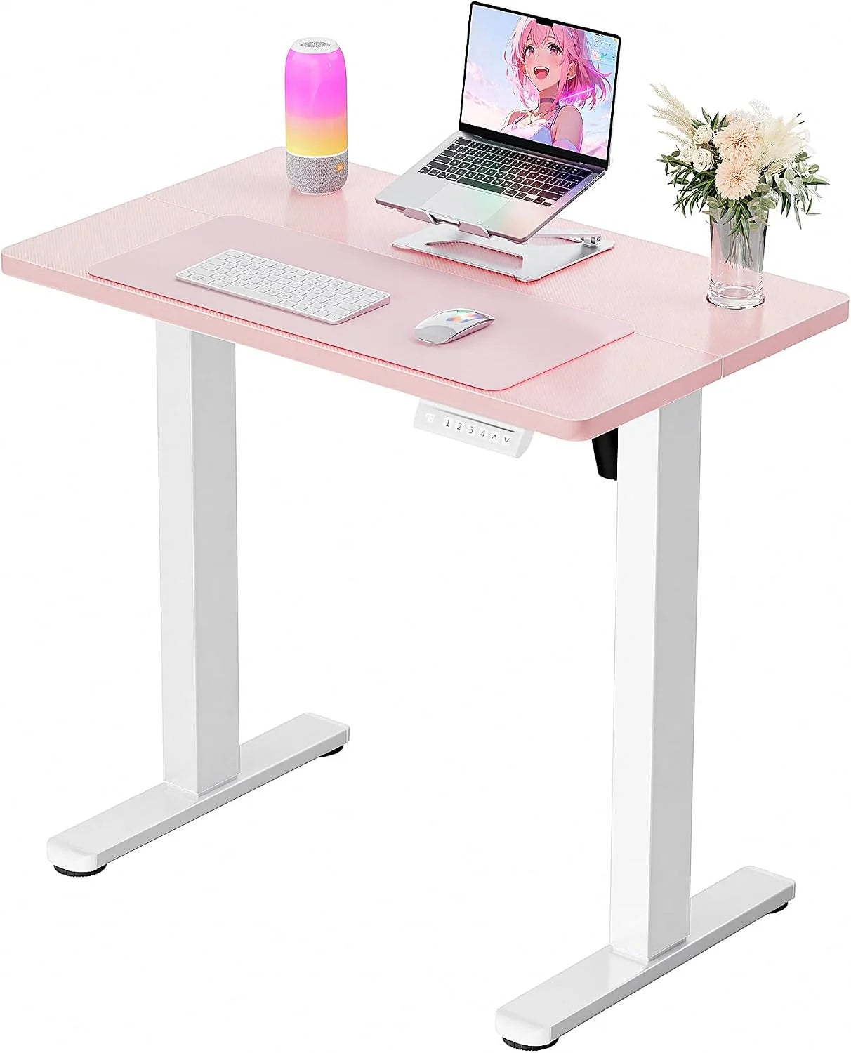 New Arrivals Height Adjustable Electric Standing Desk, 48 x 24 Inches Sit Stand up Desk