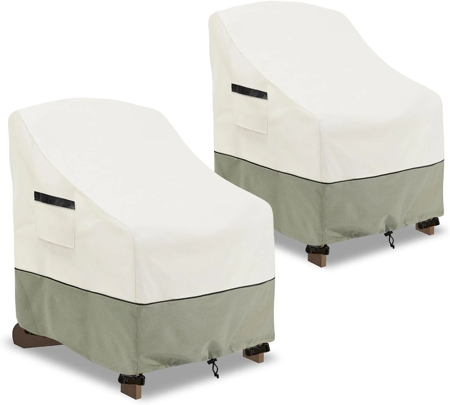 LSongSKY Outdoor Swivel Lounge Chair Cover 2 Pack,100% Waterproof Heavy Duty Outdoor Chair Covers - Image 3