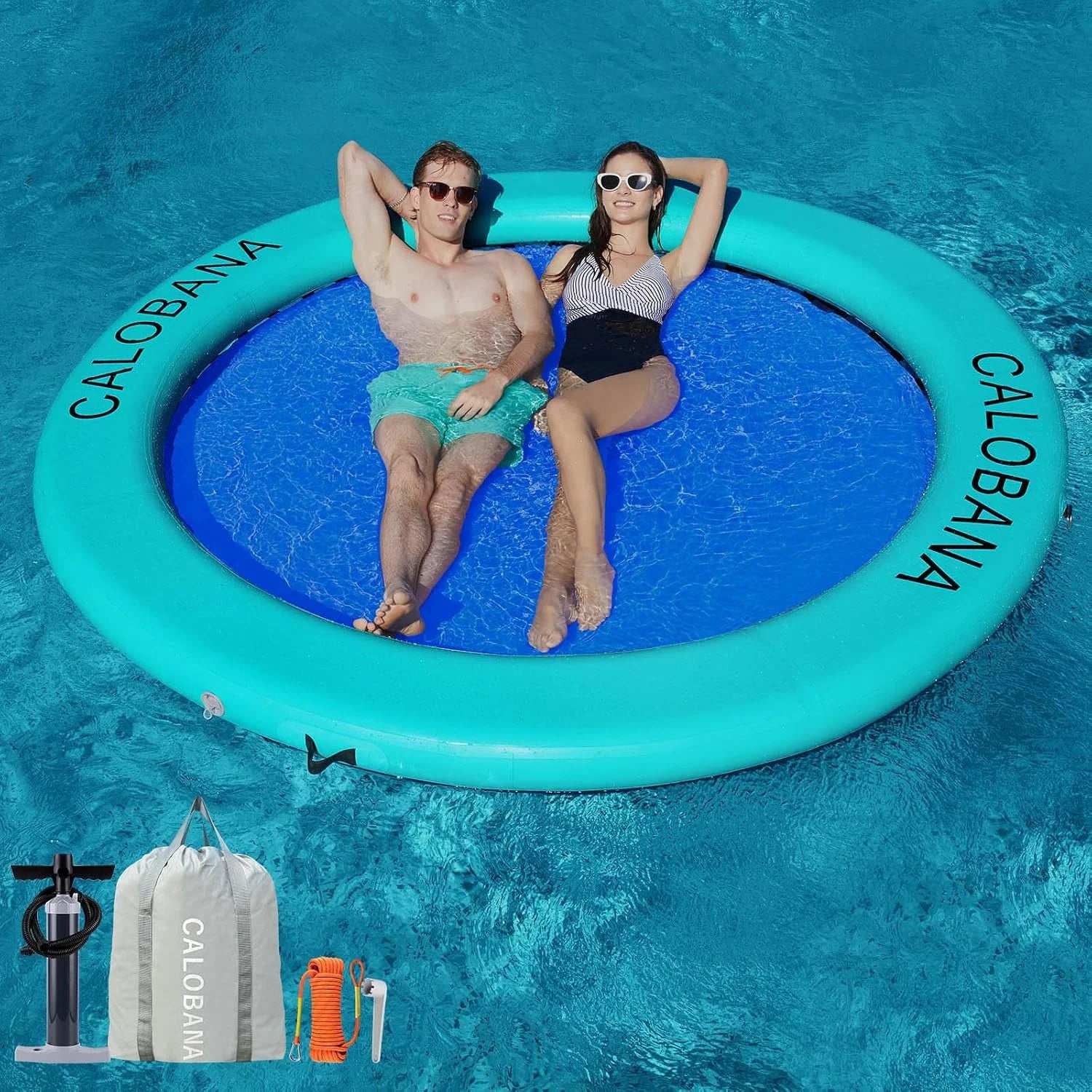 Inflatable Water Hammock for Adults Lake Party Multi Person bifanuoyard - Image 14
