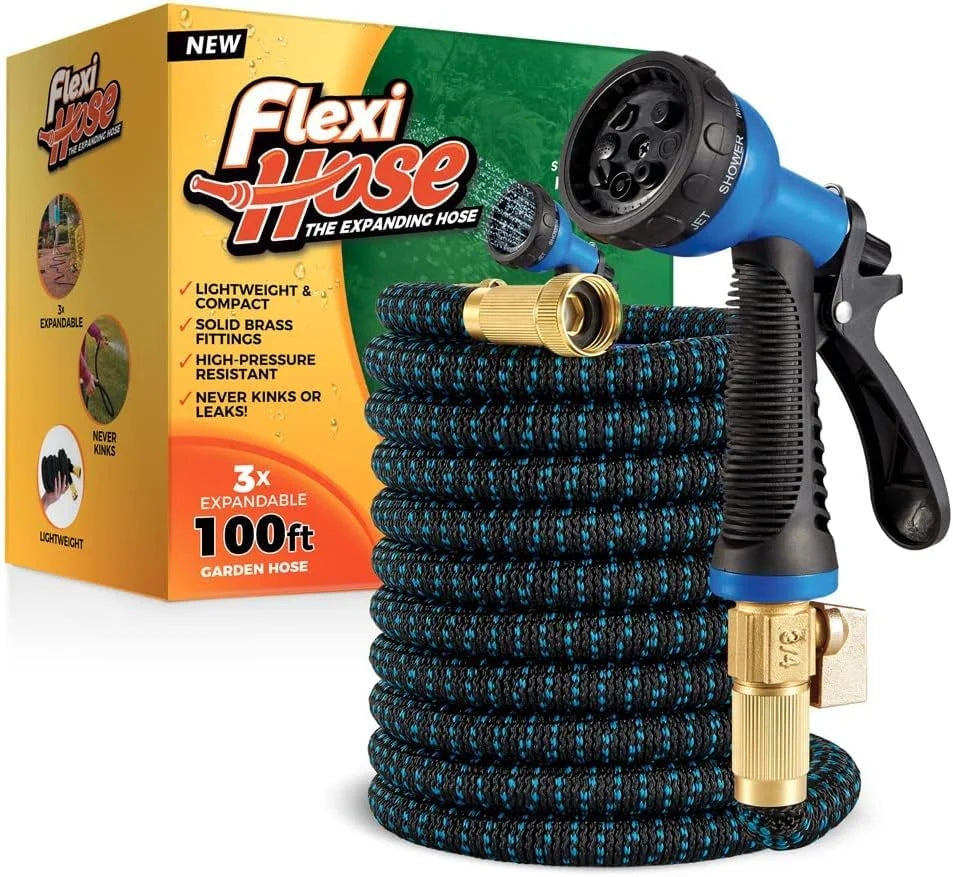 New Arrivals Hose Expandable Garden Hose with 8 Function Nozzle, 100FT, Lightweight Retractable Garden Hose - Image 5