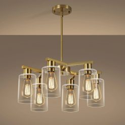 New Arrivals 4-Light Modern Farmhouse Black Chandelier