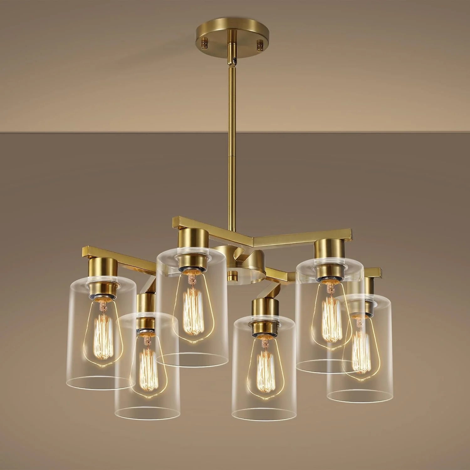 New Arrivals 4-Light Modern Farmhouse Black Chandelier
