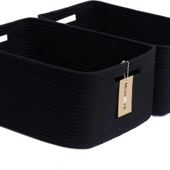 Alternative view of Large Storage Baskets for Shelves, 17 x 13 x 7.5” Closet Organizers Bins for Clothes Blanket Towels, Baby Nursery bifanuoyard