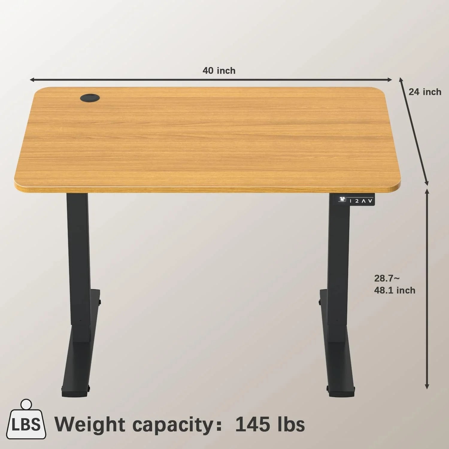 New Arrivals 55 x 24 Inches Electric Height Adjustable Standing Desk Large Sit Stand Up Desk Home Office Computer Desk Memory - Image 77