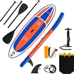 Bifanuo Inflatable Stand Up Paddle Board with SUP Accessories & Backpack. Paddle Boards for Adults. Non-Slip Deck