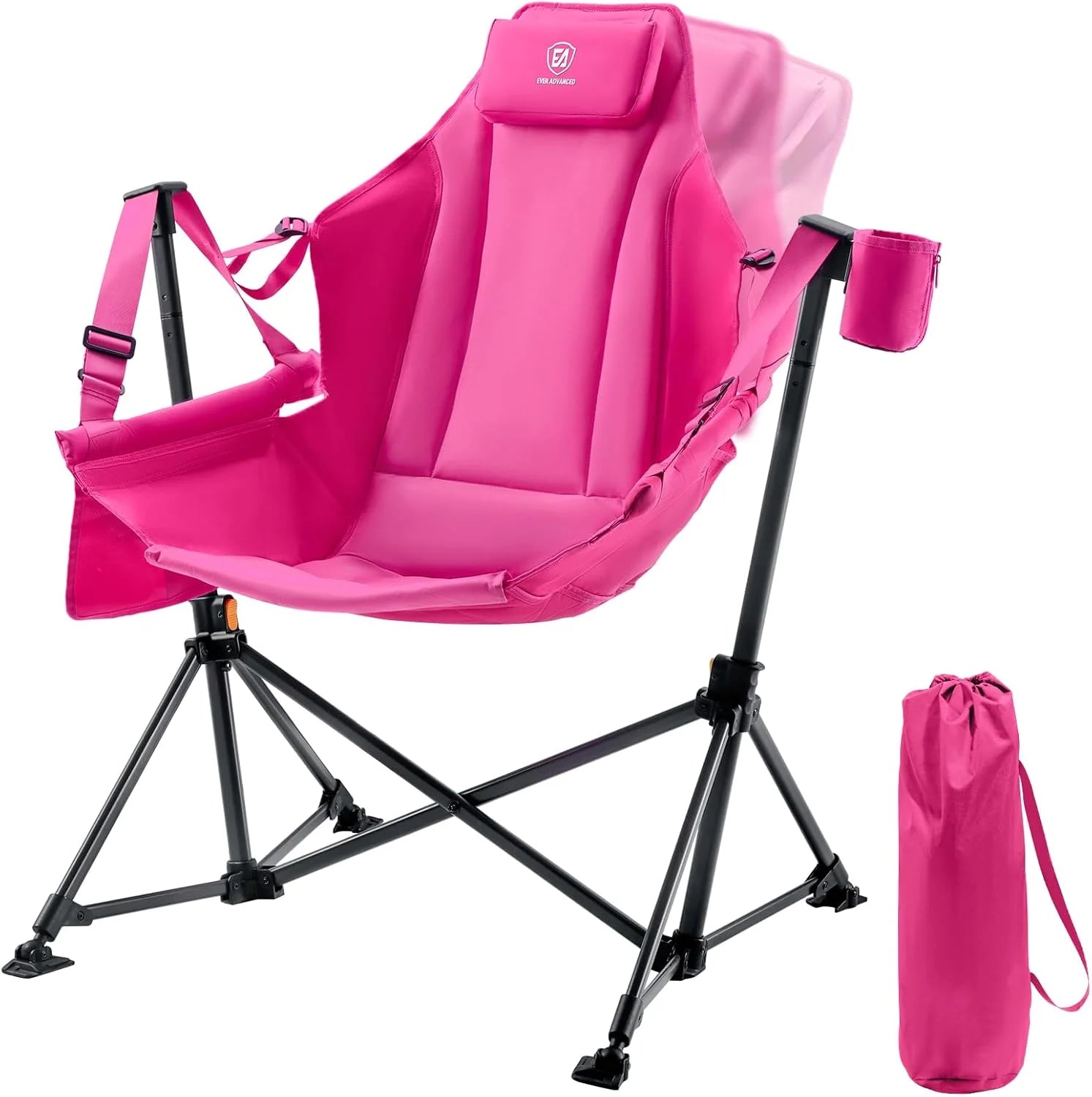 ADVANCED Padded Oversized Hammock Camping Chair, Compact Heavy Duty Swing Chair with Multi-Storage Pockets