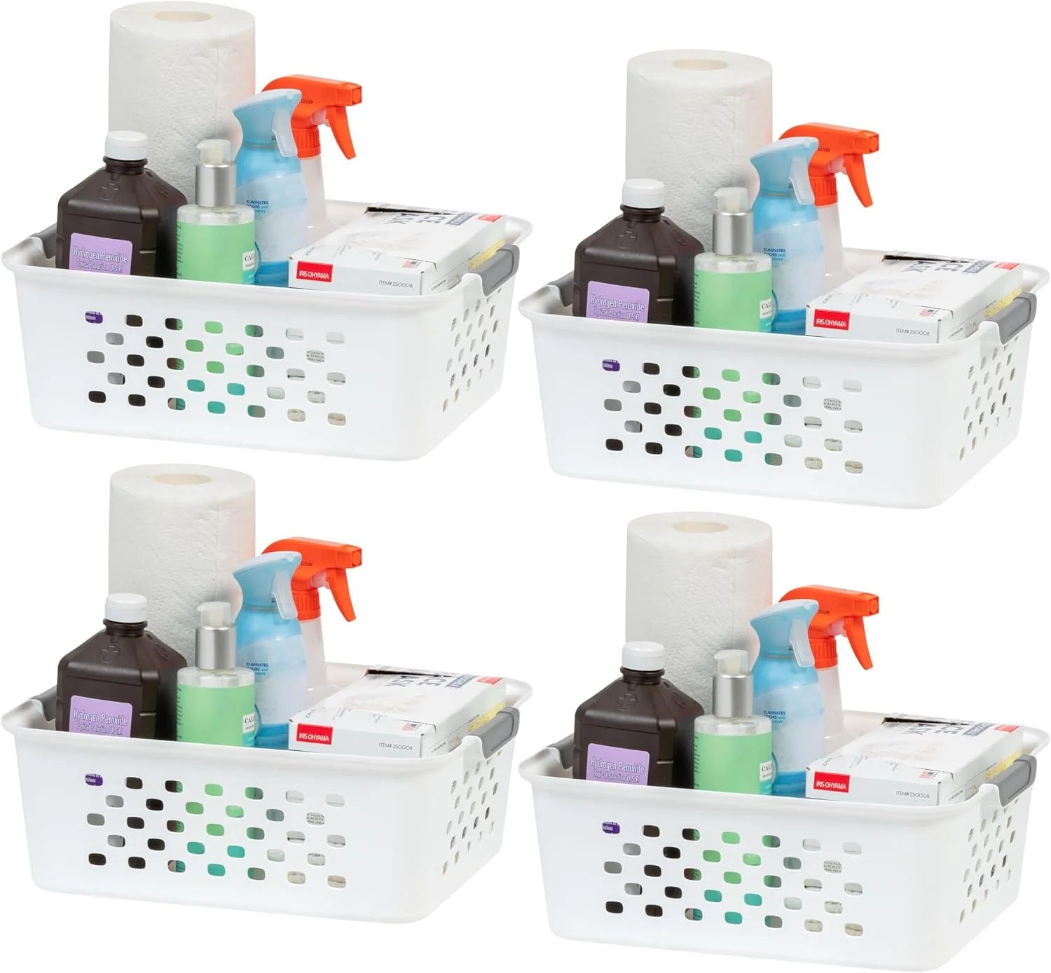 Small Plastic Storage Basket, Black, Organize pantry items, office supplies, crafts, accessories, and household bifanuoyard