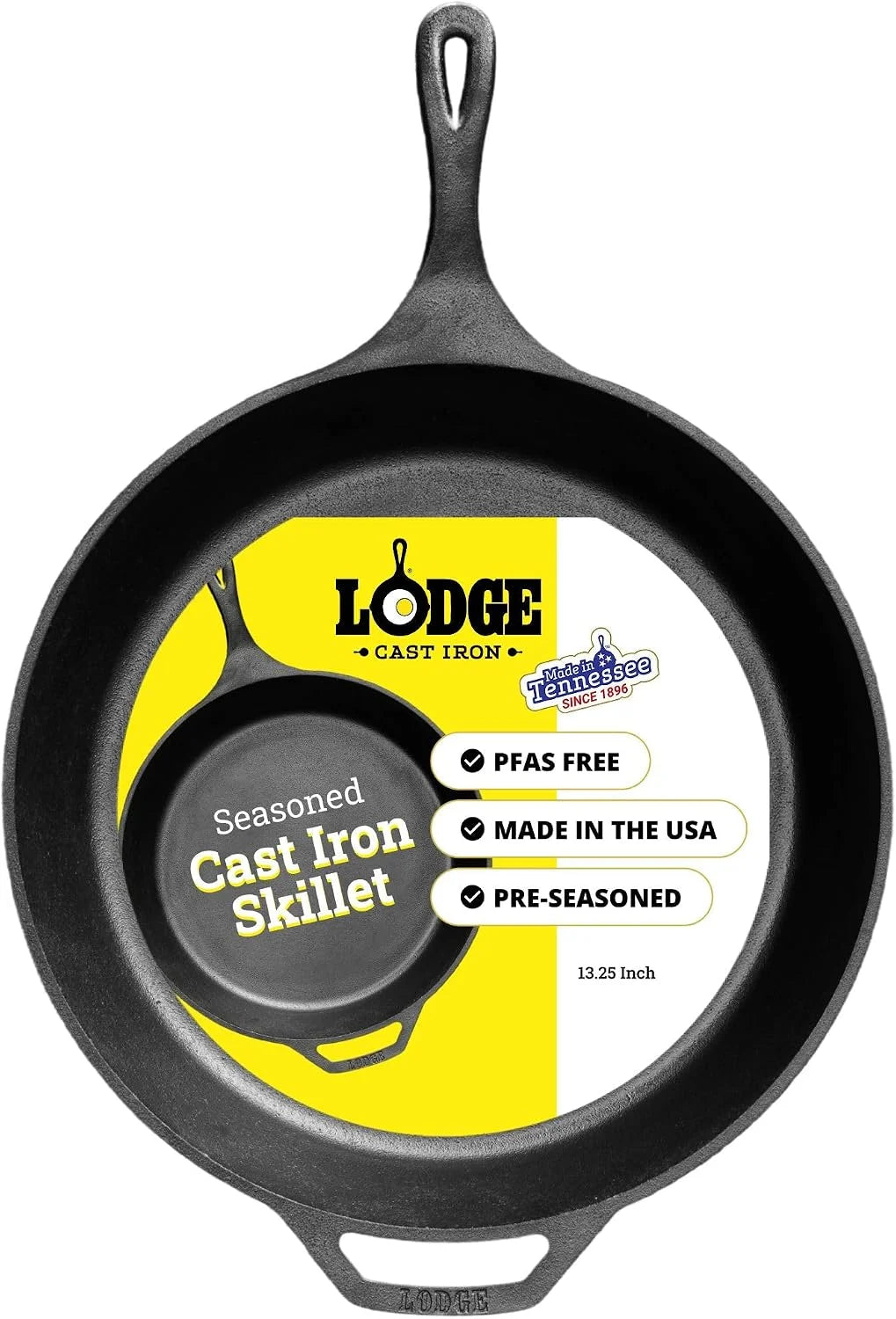 New Arrivals Seasoned Cast Iron Skillet Set 8, 10.25 & 12 Inches - Image 2