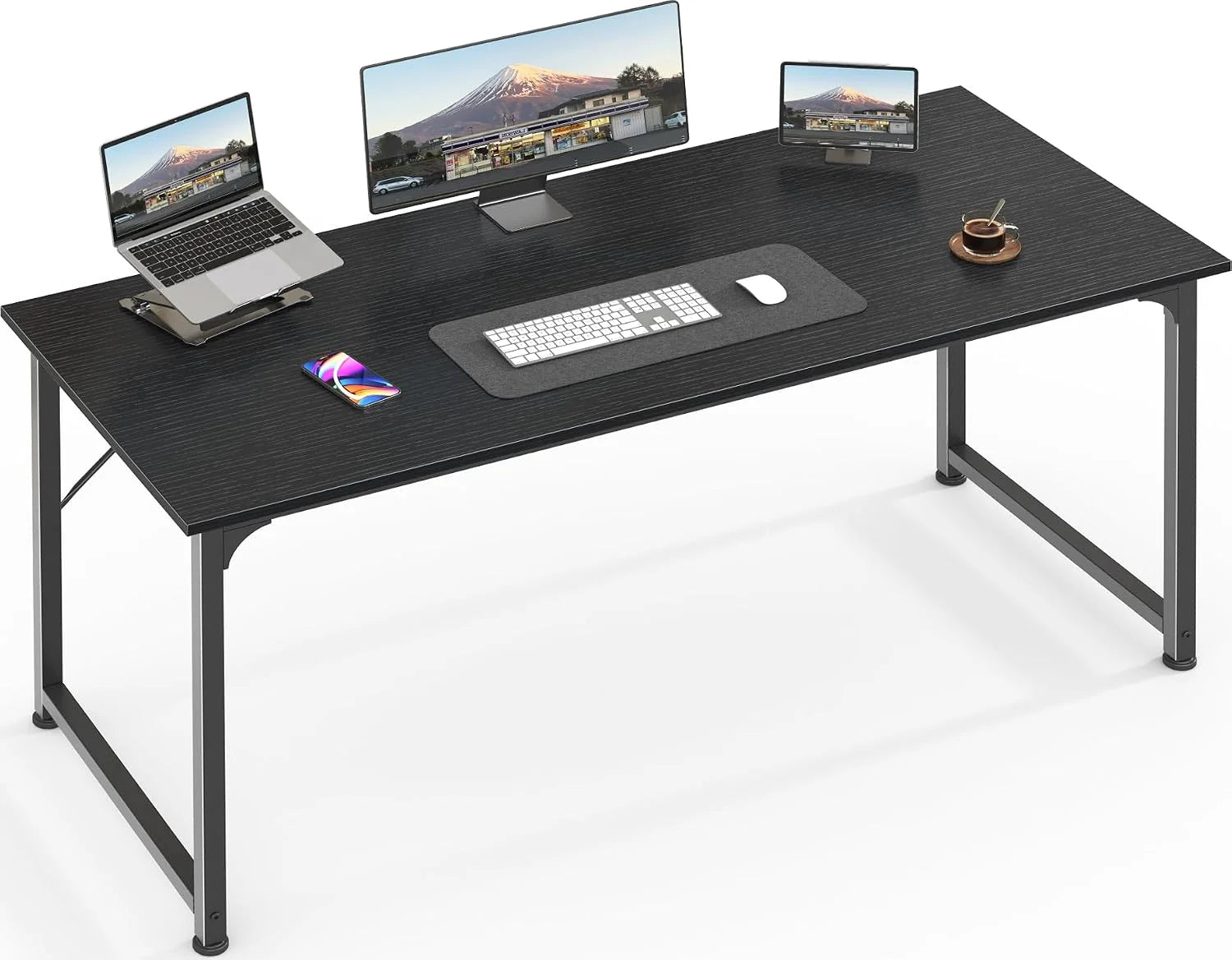 New Arrivals Computer Desk, 55 Inch Home Office Desk - Image 12