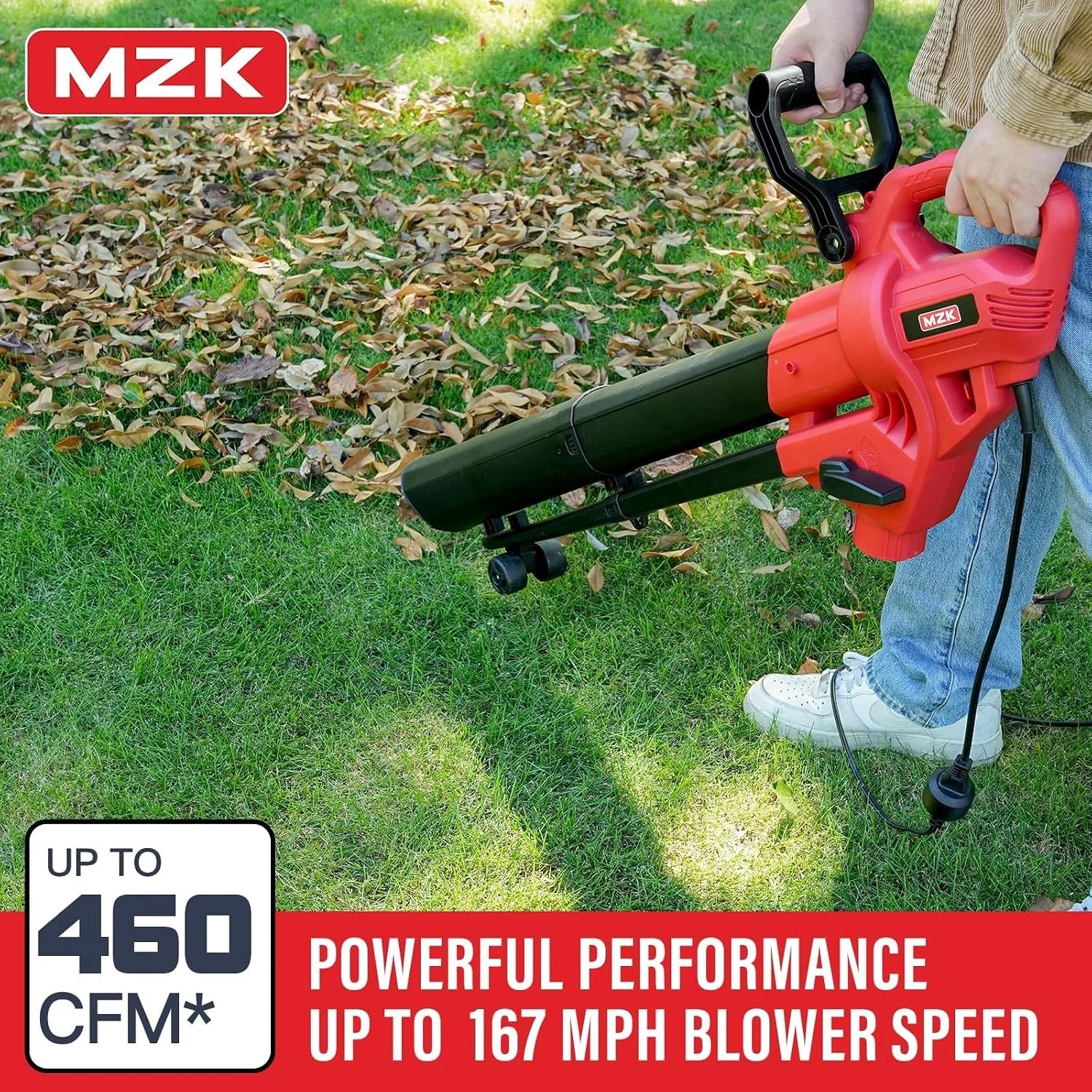 3-in-1 Electric Leaf Blower Vacuum Mulcher, Corded - Image 3