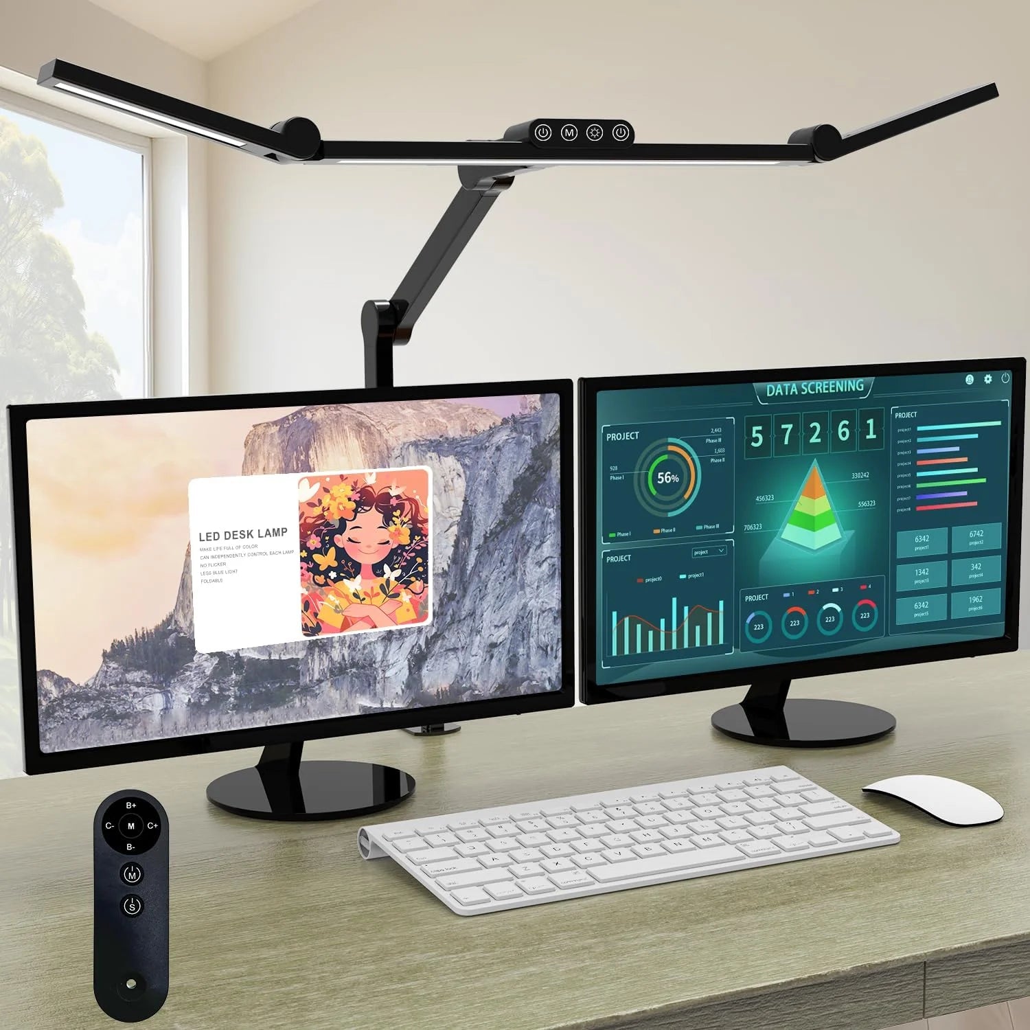 Micomlan Led Desk Lamp with Clamp, Dimmable bifanuoyard - Image 4