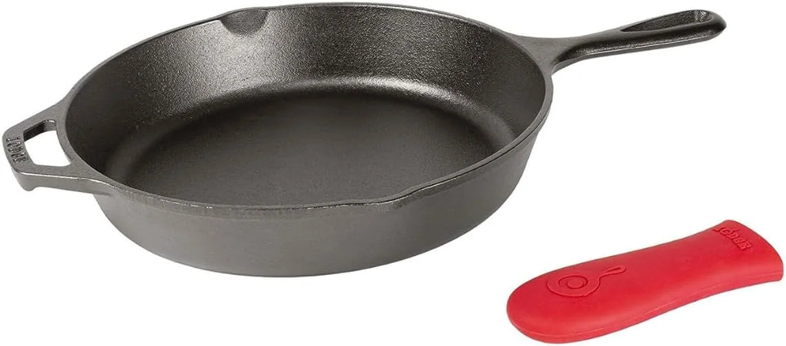 New Arrivals Seasoned Cast Iron Skillet Set 8, 10.25 & 12 Inches - Image 3