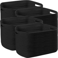Alternative view of New Arrivals Storage Organizing Baskets, 11”Lx9”Wx8”H Woven Baskets for Storage Toys, Towels, Books
