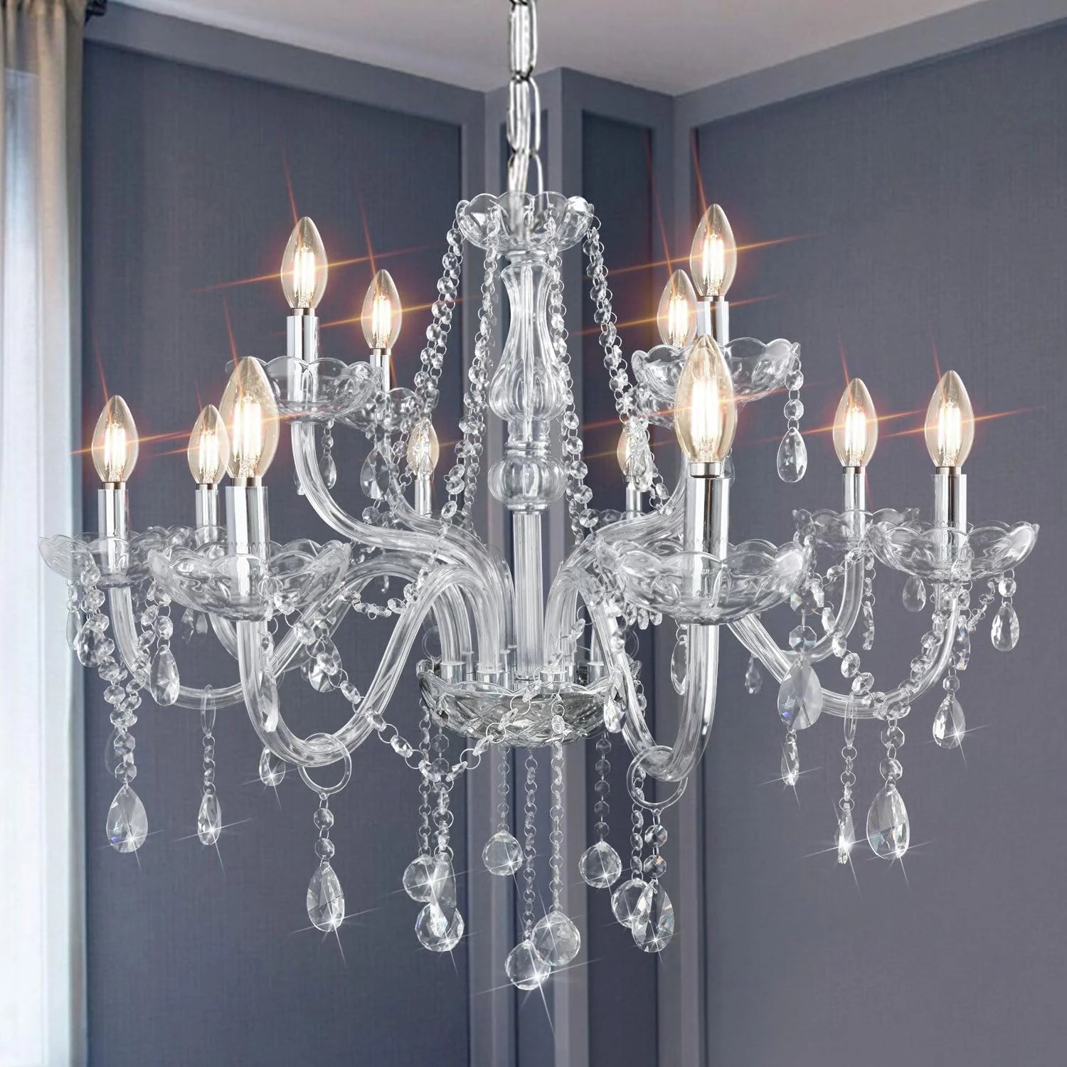 New Arrivals Chandeliers Classic Crystal Candle Chandelier Lighting