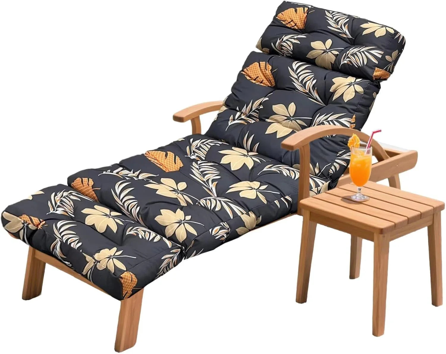 HCyopin Outdoor Chaise Lounge Chair Cushion 75.1 x 23.6 x 4.7in, Waterproof Replacement Cotton Patio Thickened Pool Lounge Chair Cushion - Image 8