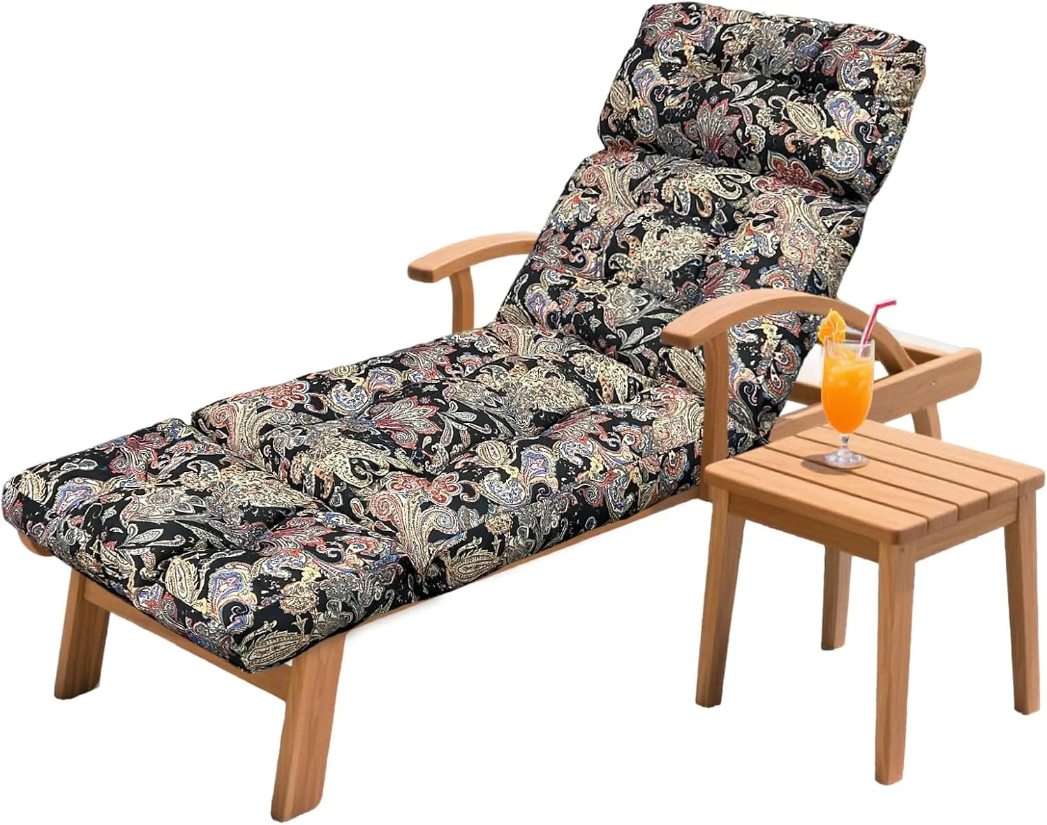 HCyopin Outdoor Chaise Lounge Chair Cushion 75.1 x 23.6 x 4.7in, Waterproof Replacement Cotton Patio Thickened Pool Lounge Chair Cushion - Image 3