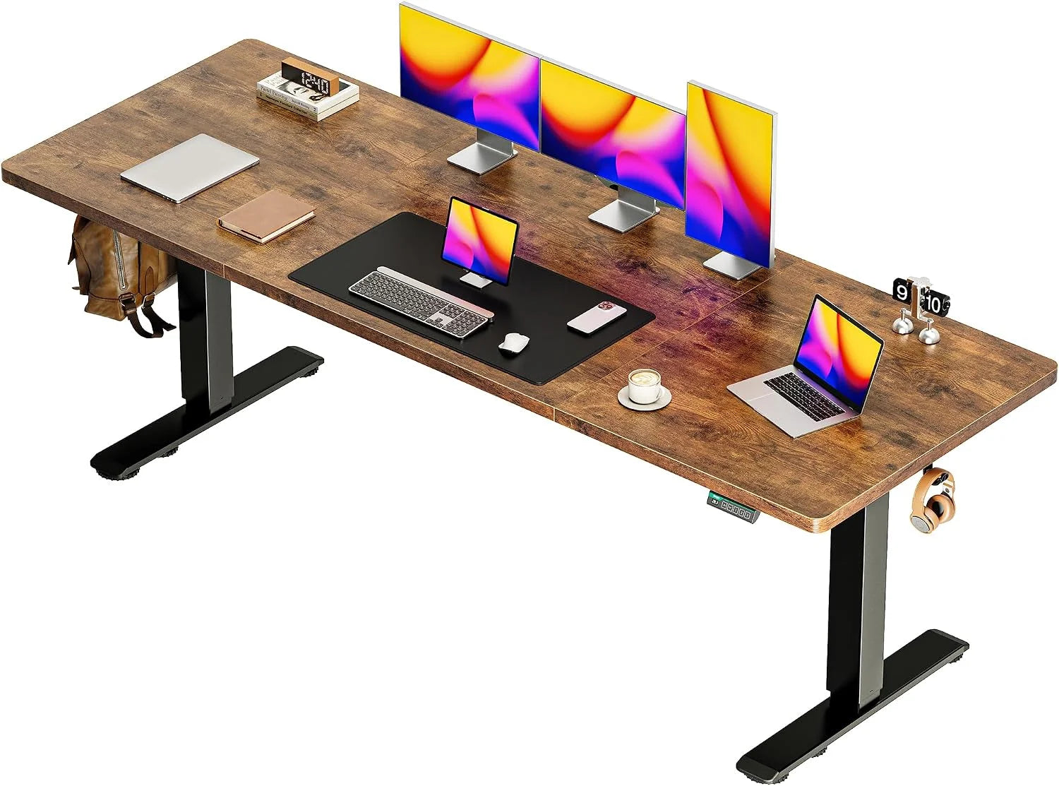 New Arrivals 55 x 28 Large Electric Standing Desk, Height Adjustable Computer Desk, 27.6 Deep Desktop - Image 15