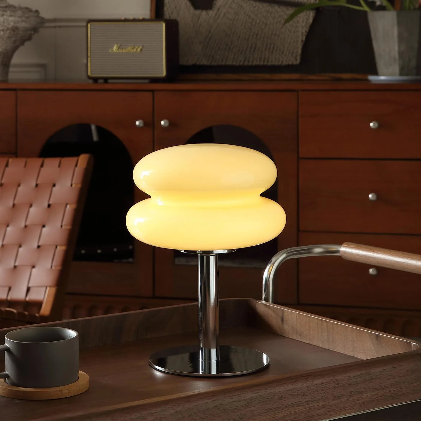 Mushroom Lamp Table Lamp for Night Stands, Dimmable, Mid Century Modern Desk Lamps for Bedroom - Image 4