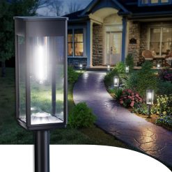 New Arrivals Solar Pathway Lights Outdoor, 8 Pack Bright Solar Lights Outdoor, IP65 Waterproof Solar Garden Lights Solar