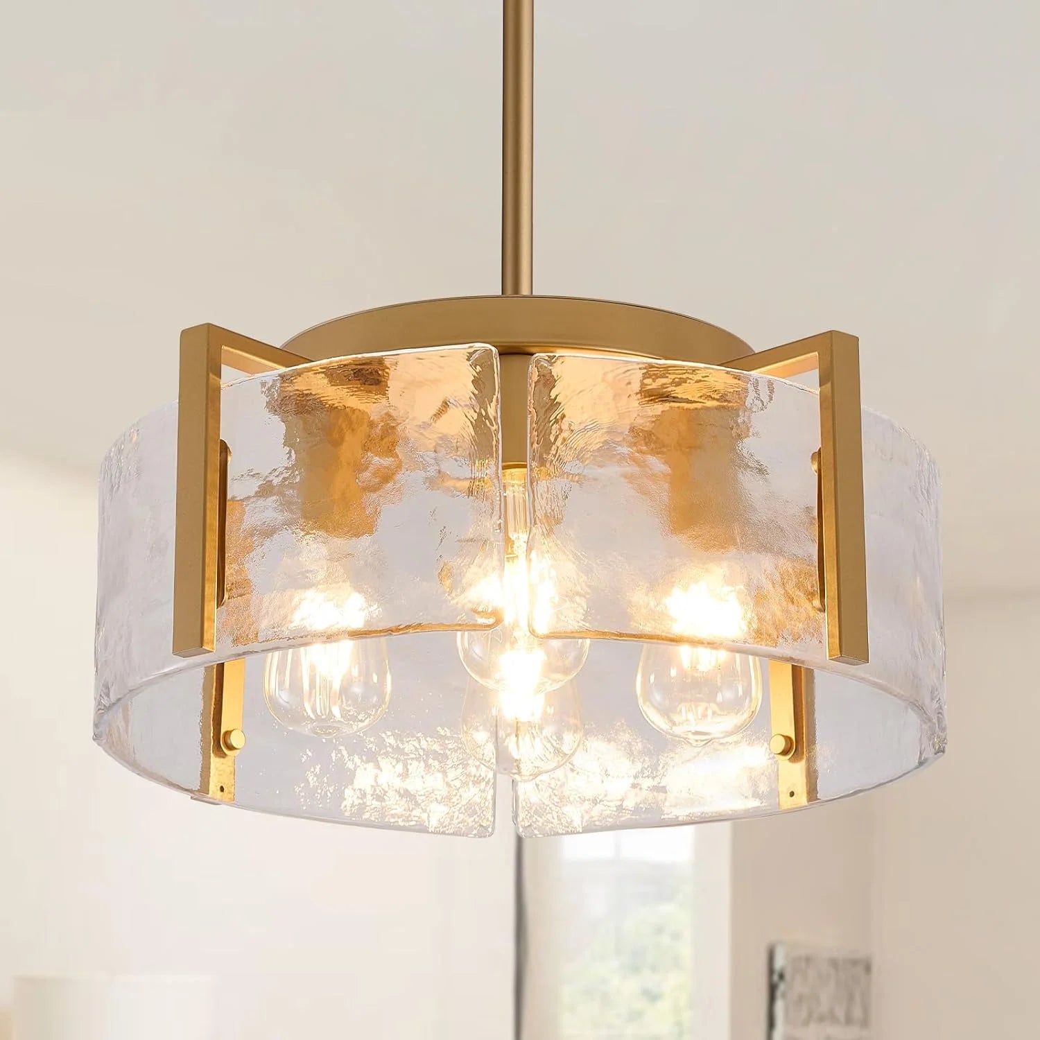 New Arrivals Chandeliers for Dining Room Light Fixture, Adjustable Glass Modern Farmhouse Chandelier for Entryway - Image 7