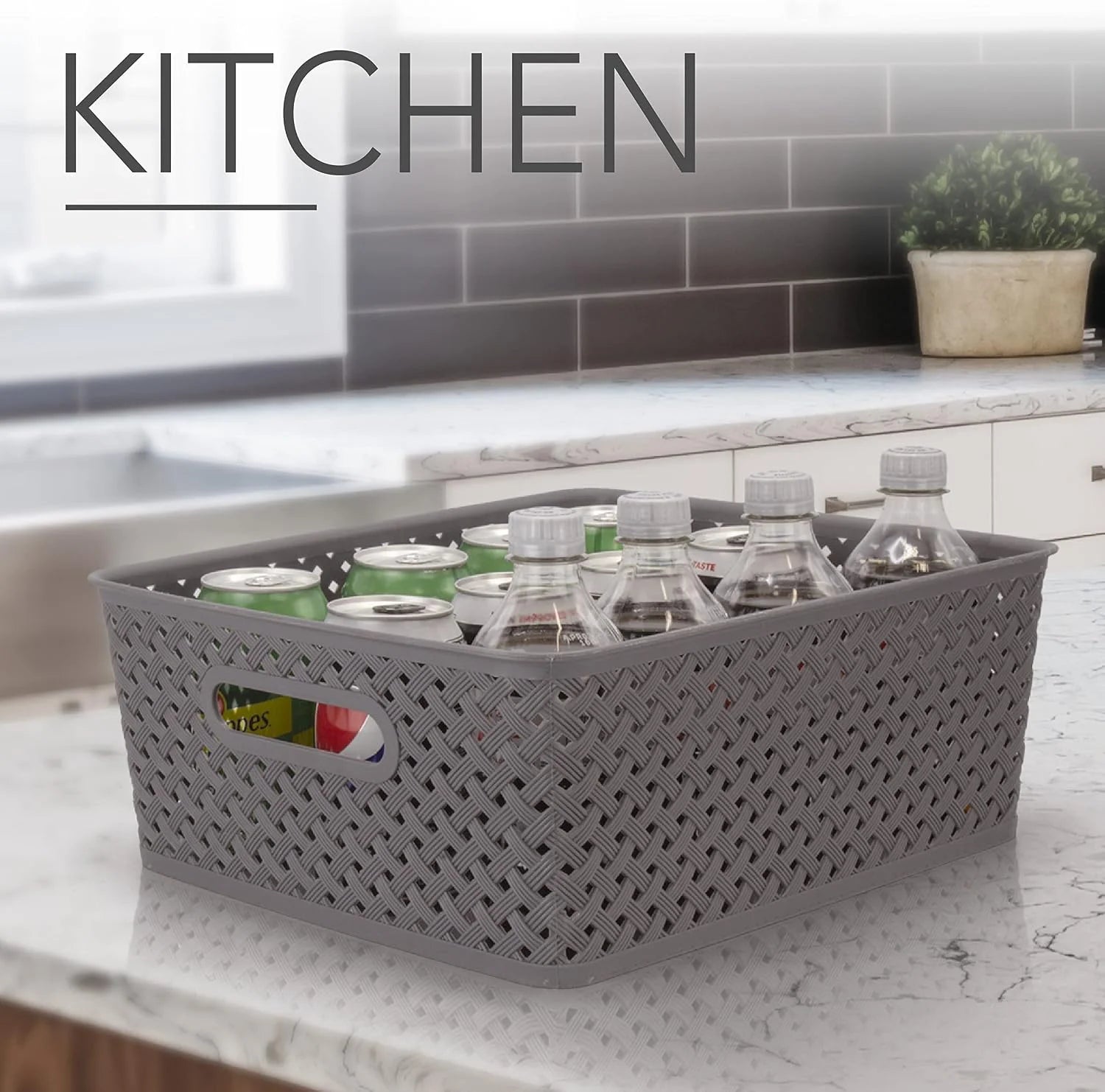 New Arrivals Large Storage Baskets with Handles, Decorative Woven Pattern, Versatile and Stylish Organizers for Home - Image 4