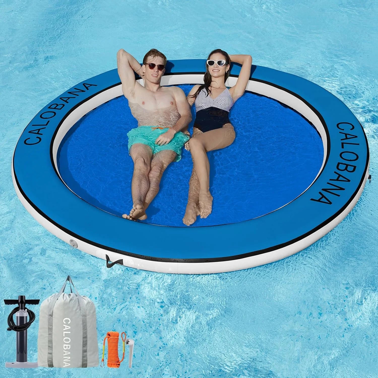 Inflatable Water Hammock for Adults Lake Party Multi Person bifanuoyard - Image 7