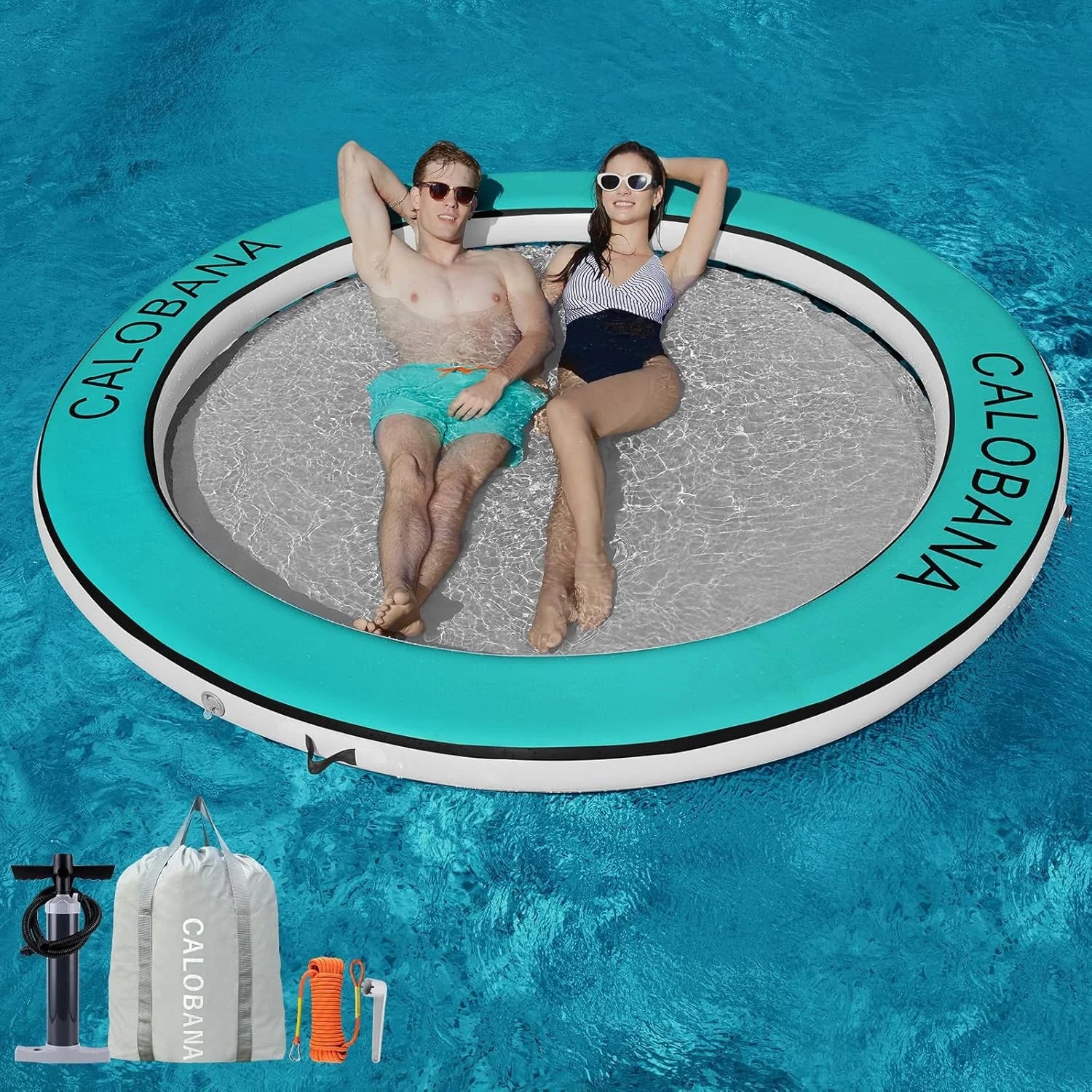Inflatable Water Hammock for Adults Lake Party Multi Person bifanuoyard - Image 11