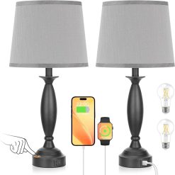 Alternative view of Seealle Touch Bedside Lamps for Nightstand Set of 2, Dimmable, Bulb Included bifanuoyard